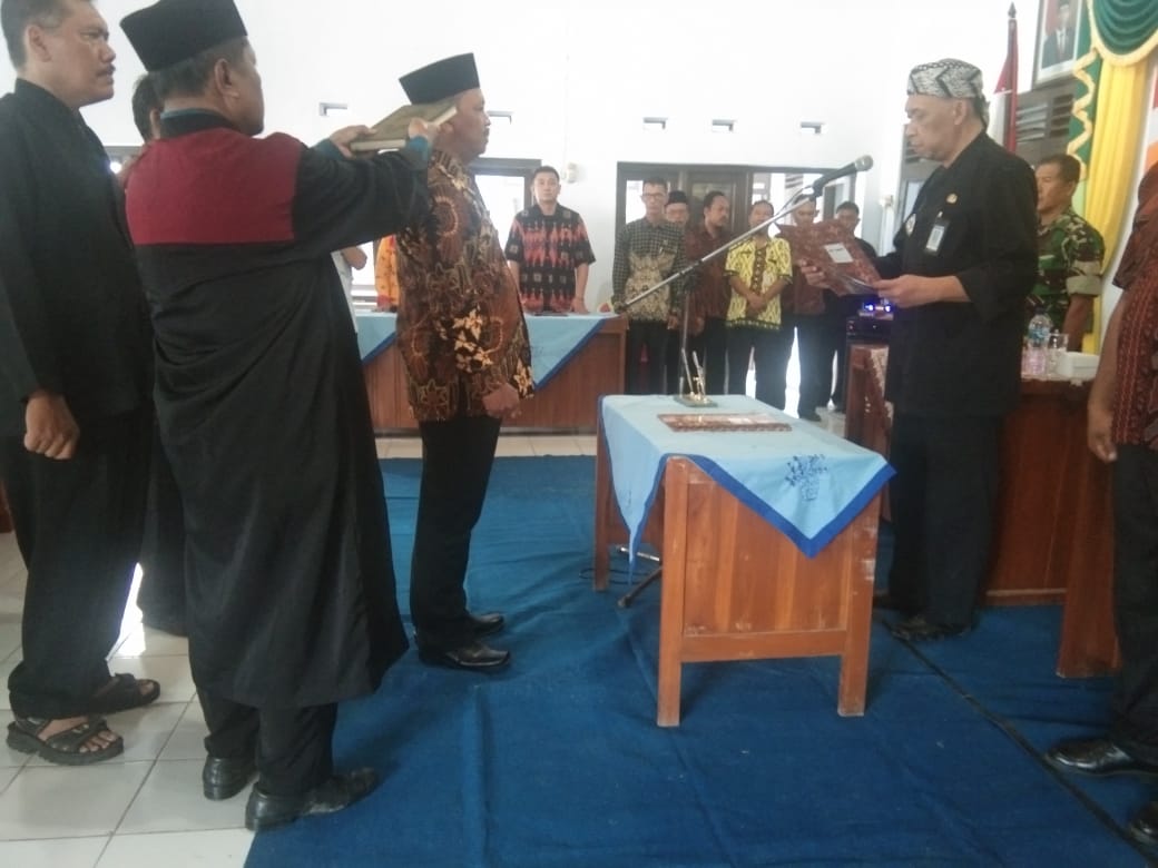 Pelantikan Penjabat Kepala Desa Cibelok Kecamatan Taman Kabupaten Pemalang